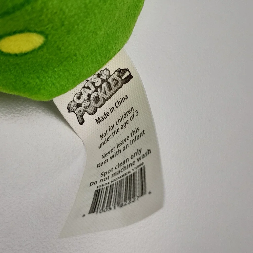 Cats vs Pickles Short Stack 115 Green Pickle Pancake Plush Bean Bag Toy NWT